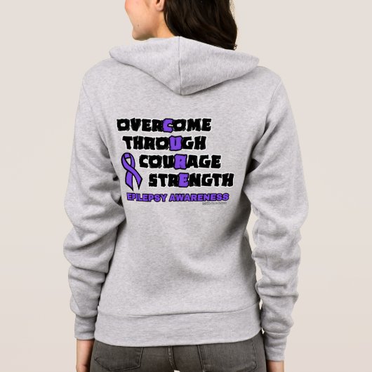 CURE...Epilepsie Hoodie (Achterkant)