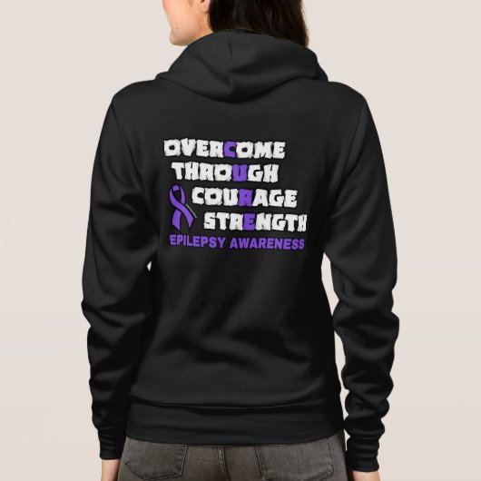 CURE...Epilepsy Hoodie (Achterkant)