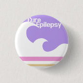 "Cure Epilepsy" Mini Button (Voorkant)