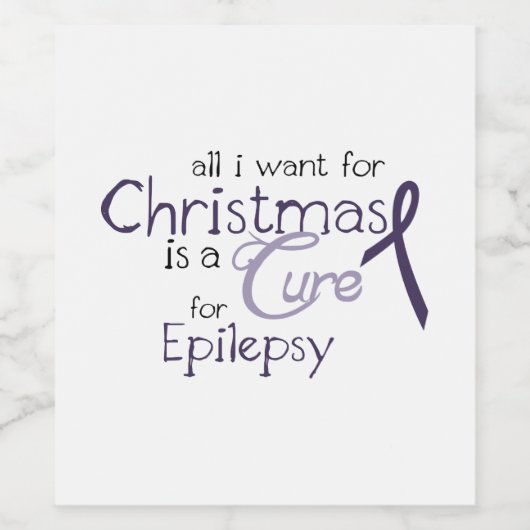 Cure for Epilepsy Wijn Etiket (Enkel label)