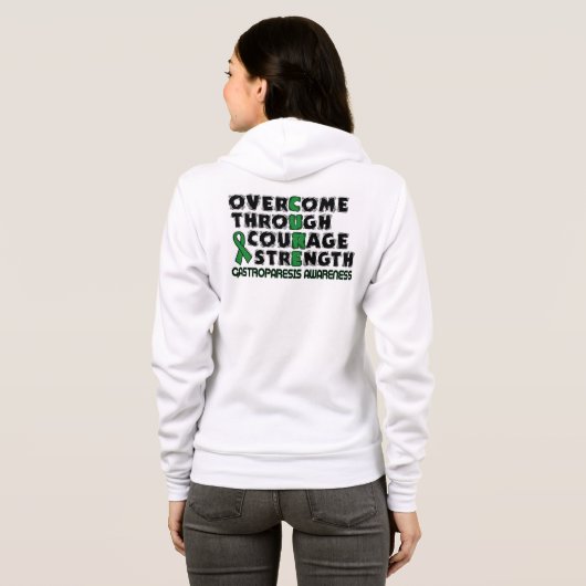 CURE...Gastroparese Hoodie (Achterkant volledig)