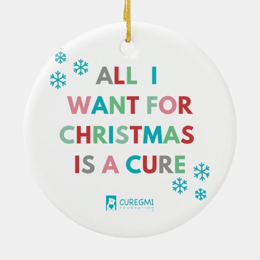 Cure GM1 2023 "Alles wat ik wil" Ornament (Achterkant)