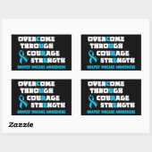 CURE...Graves" Rechthoekige Sticker (Vel)