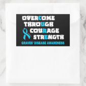 CURE...Graves" Rechthoekige Sticker (Tas)