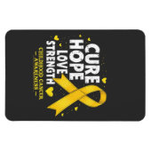 Cure Hope Love Sterkte Kinderkanker Bewustzijn Magneet (Horizontaal)
