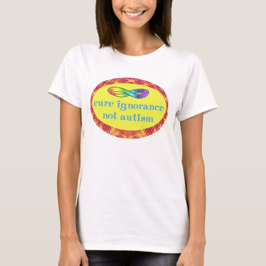 Cure Ignorance not Autism Shirten T-shirt (Voorkant)