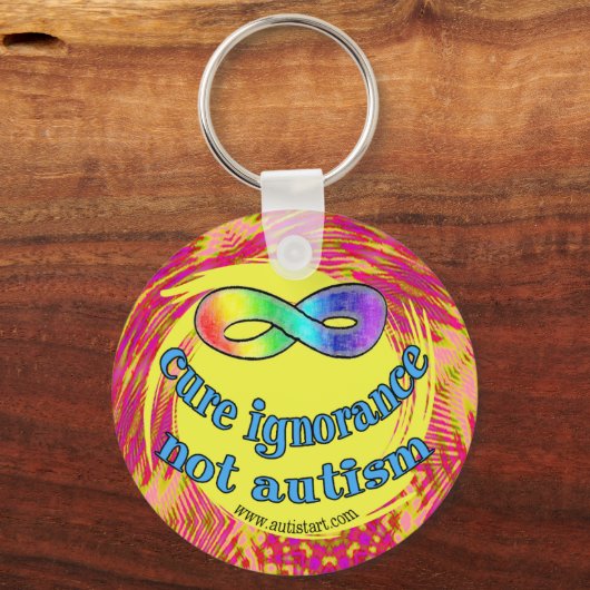 Cure Ignorance not Autism Sleutelhanger (Voorkant)