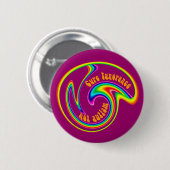 Cure Ignorance Swirl-Buttonnen Ronde Button 5,7 Cm (Voorkant /achterkant)