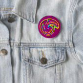 Cure Ignorance Swirl-Buttonnen Ronde Button 5,7 Cm (In situ)