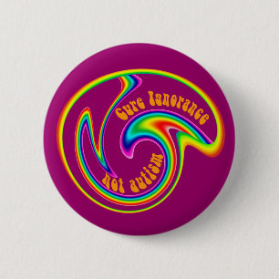 Cure Ignorance Swirl-Buttonnen Ronde Button 5,7 Cm