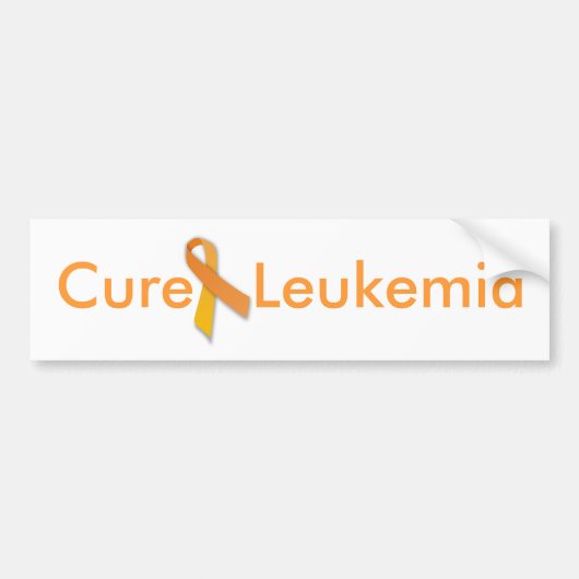 Cure Leukemia Bumpersticker (Voorkant)