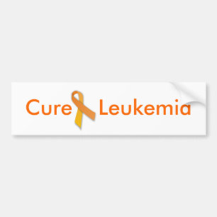 Cure Leukemia Oranje Ribbon Bumpersticker