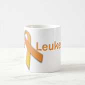 Cure Leukemia Oranje Ribbon Coffee Mok (Center)