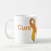 Cure Leukemia Oranje Ribbon Coffee Mok (Links)