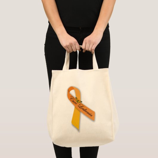 Cure Leukemia Oranje Ribbon Organic Grocery Tas (Voorkant (product))