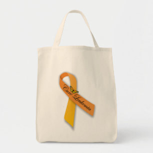 Cure Leukemia Oranje Ribbon Organic Grocery Tas