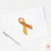 Cure Leukemie Oranje lint Stickers (Envelop)