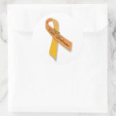 Cure Leukemie Oranje lint Stickers (Tas)