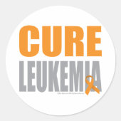 Cure leukemie ronde sticker (Voorkant)