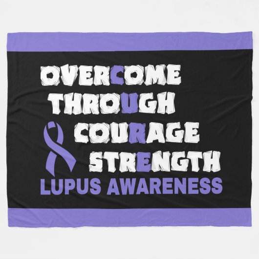 CURE...Lupus Fleece Deken (Voorkant (Horizontaal))