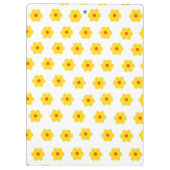 Cure moderne retro madeliefjes bloemen gepersonali klembord (Achterkant)