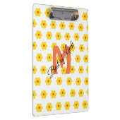 Cure moderne retro madeliefjes bloemen gepersonali klembord (Rechts)