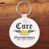 Cure NeuroblastomaTattoo Wings Sleutelhanger (Voorkant)