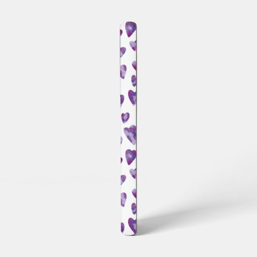 Cure paars love hartpatroon samsung galaxy hoesje (Linkerkant)