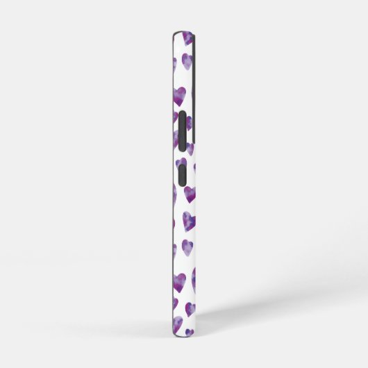 Cure paars love hartpatroon samsung galaxy hoesje (Rechterkant)
