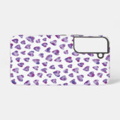 Cure paars love hartpatroon samsung galaxy hoesje (Achterkant horizontaal)