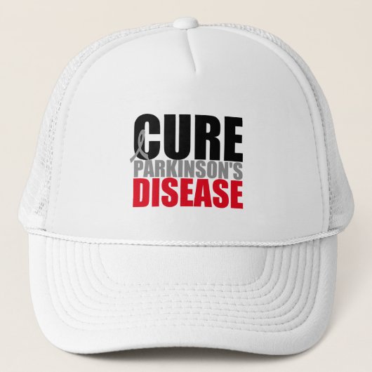 CURE Parkinsons Disease Trucker Pet (Voorkant)