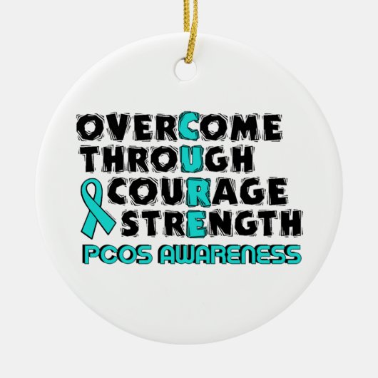 CURE...PCOS KERAMISCH ORNAMENT (Voorkant)