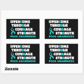 CURE...PCOS RECHTHOEKIGE STICKER (Vel)