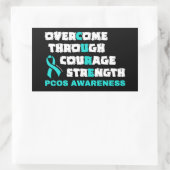 CURE...PCOS RECHTHOEKIGE STICKER (Tas)