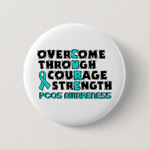 CURE...PCOS RONDE BUTTON 5,7 CM