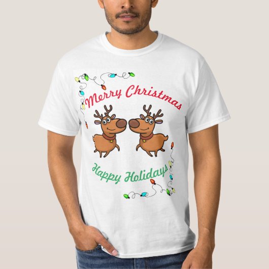Cure Rendier Kerst T-shirt (Voorkant)