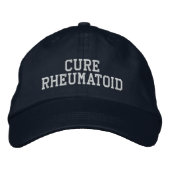 "Cure Rheumatoid" - geborduurd Pet (Voorkant)