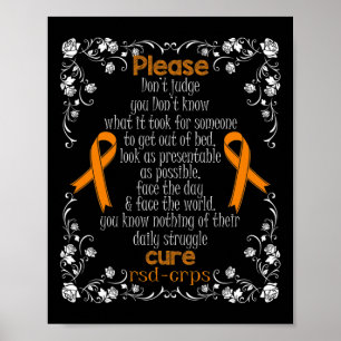 Cure RSDCRPS Support RSDCRPS Awareness T Shirt 1 Poster