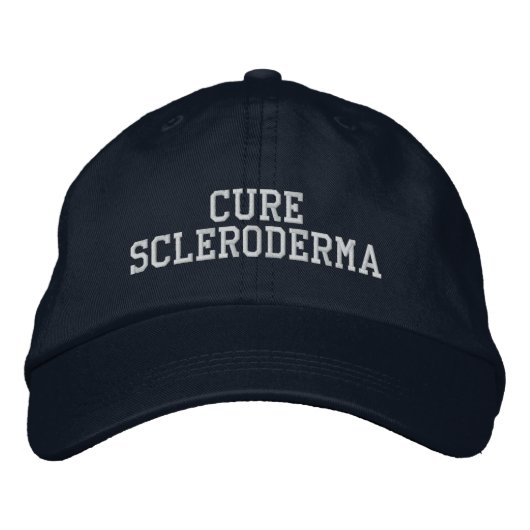 "Cure Scleroderma" - geborduurd Pet (Voorkant)
