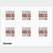 Cure Sickle Cell Anemie Ronde Sticker (Vel)