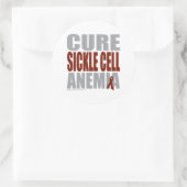 Cure Sickle Cell Anemie Ronde Sticker (Tas)