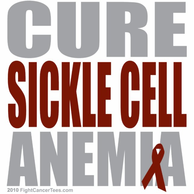 Cure Sickle Cell Anemie Staand Fotobeeldje (Voorkant)