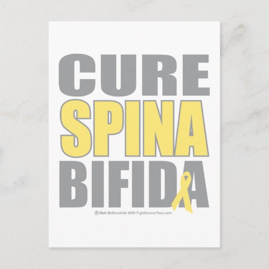 Cure Spina Bifida Briefkaart (Voorkant)