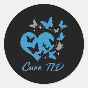 Cure T1D Type One Diabetes Awareness Day Warrior B Ronde Sticker