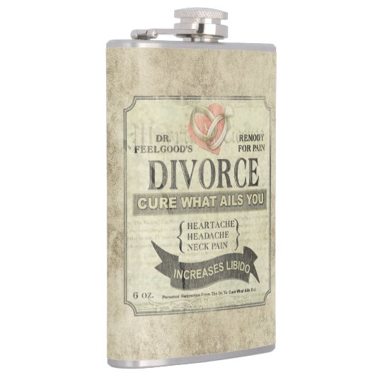 Cure What Ails You - Divorce Humor Flask Heupfles (Rechts)