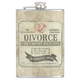 Cure What Ails You - Divorce Humor Flask Heupfles