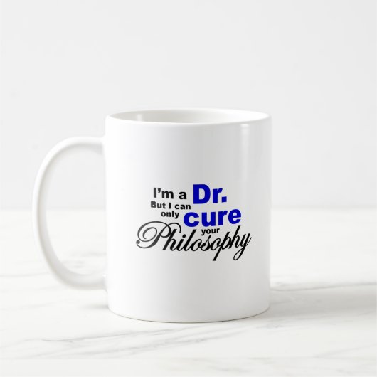 Cure Your Philosophy PhD Dr. Humor Koffiemok (Links)