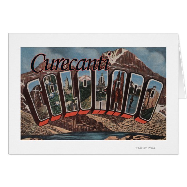 Curecanti, Colorado - Grote Letter-scènes (Voorkant Horizontaal)