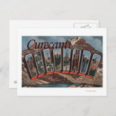 Curecanti, Colorado - Grote Letter-scènes Briefkaart (Voorkant / Achterkant)