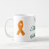 CureMS met groene linten voor de Mok van koffie (Links)